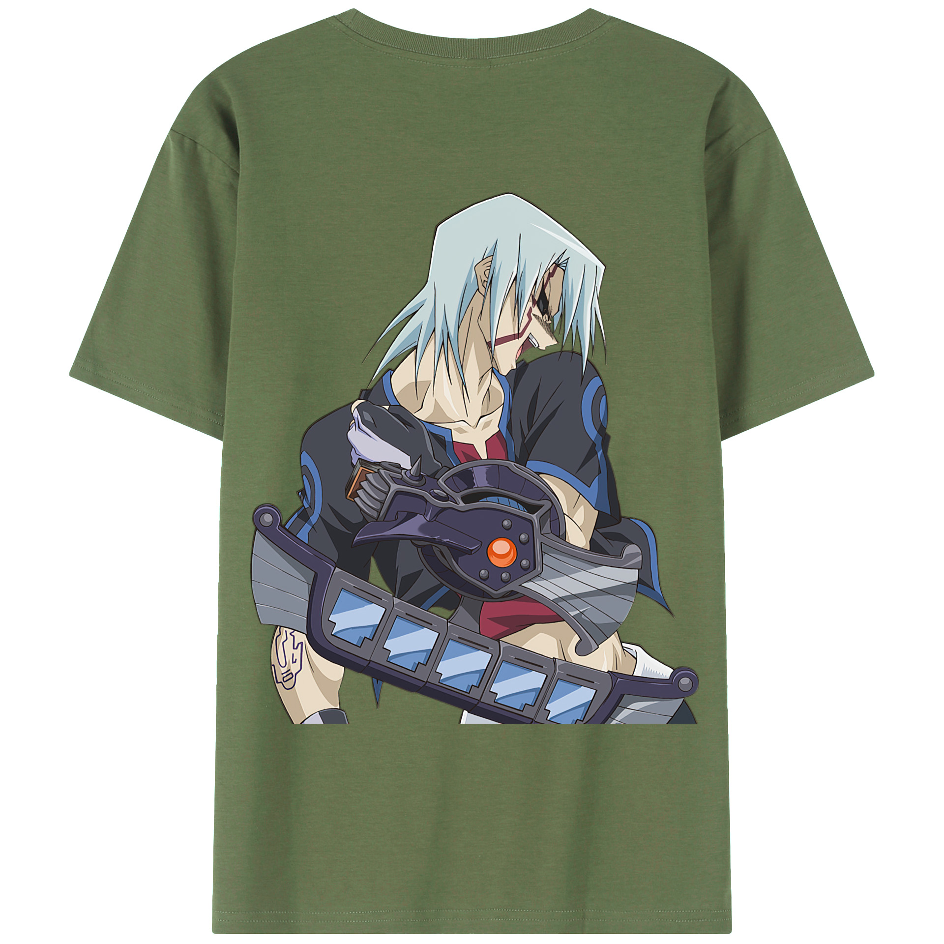 （画像用） 遊☆戯☆王 Yu-Gi-Oh! 綿100％ メンズ半袖Tシャツ（バックプリント） 通気性